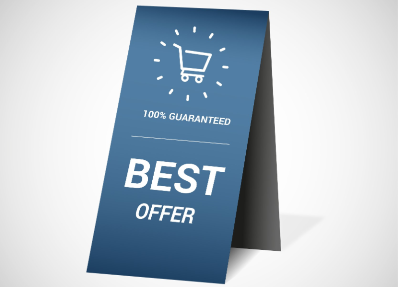 Custom Tent Card Printing Service in Qatar for Promotions and Branding